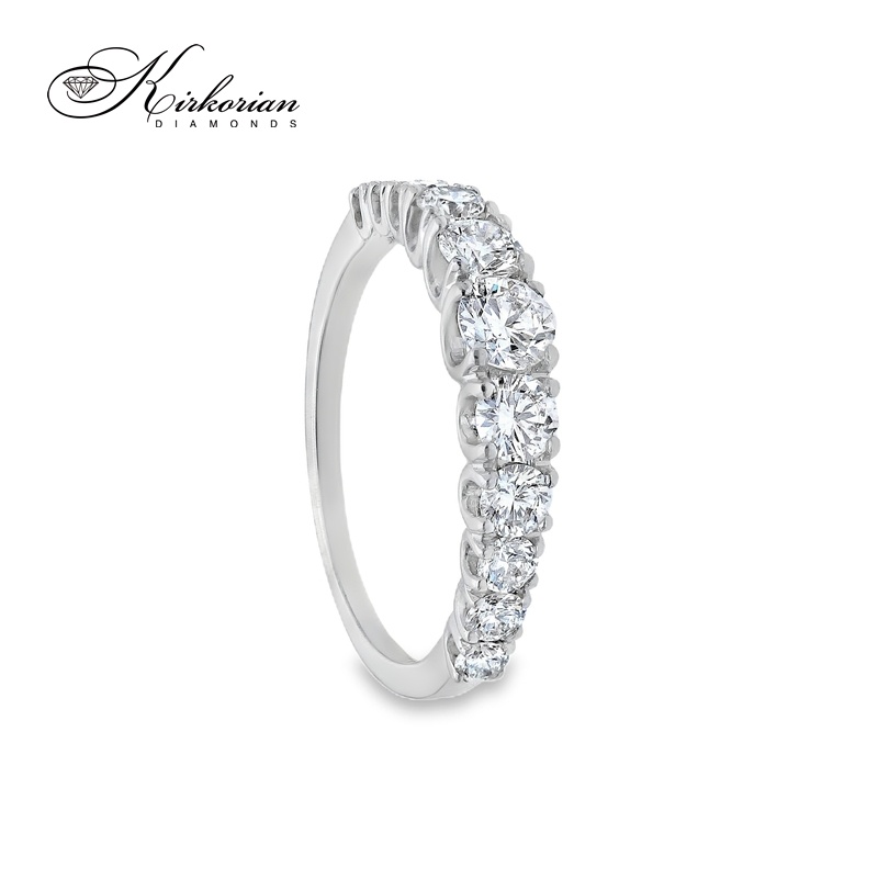 Eternity пръстен от бяло злато 18k с диаманти 1.00ct KD сертификат – изработка по поръчка