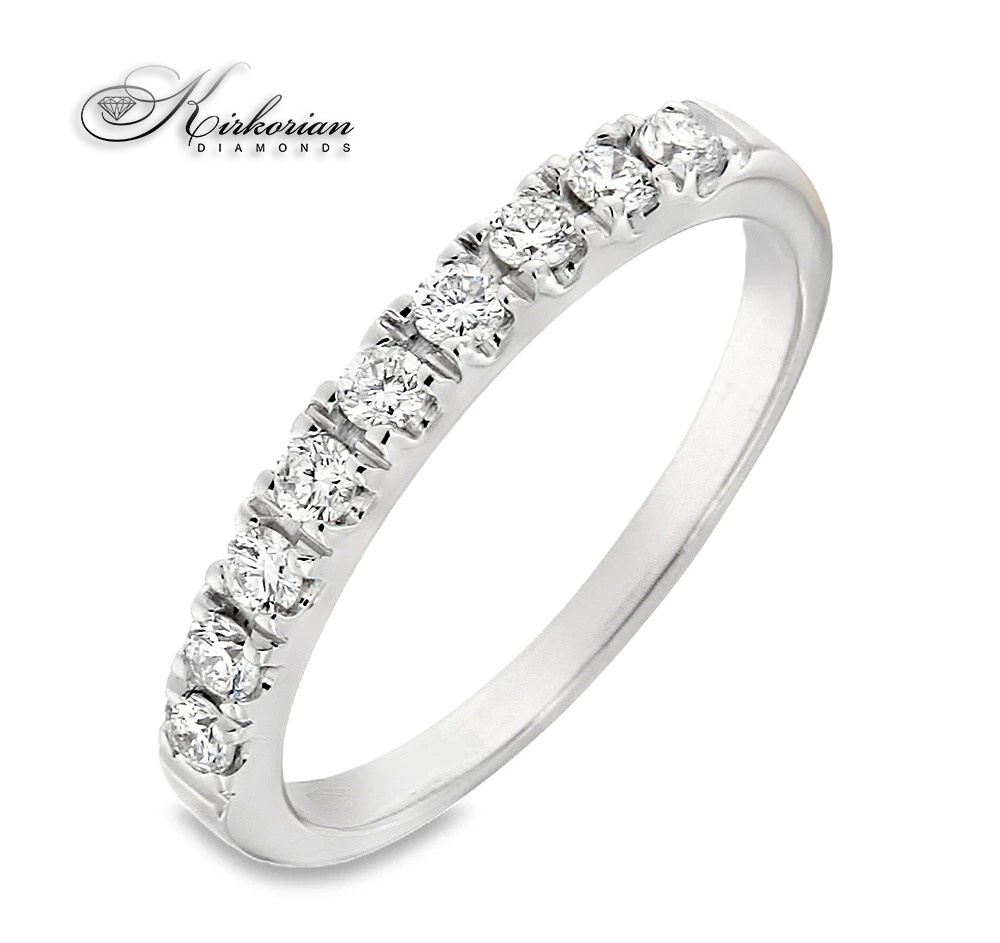 Eternity пръстен от бяло злато 18k с диаманти 0.27ct KD сертификат