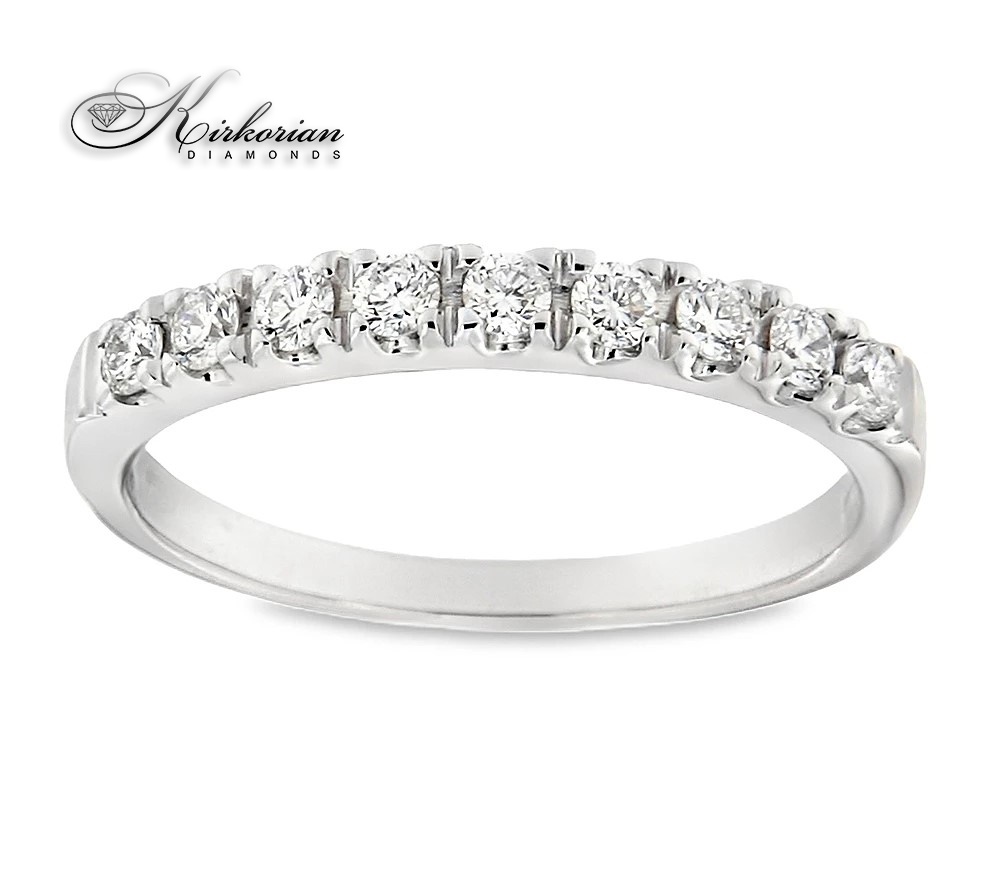 Eternity пръстен от бяло злато 18k с диаманти 0.27ct KD сертификат