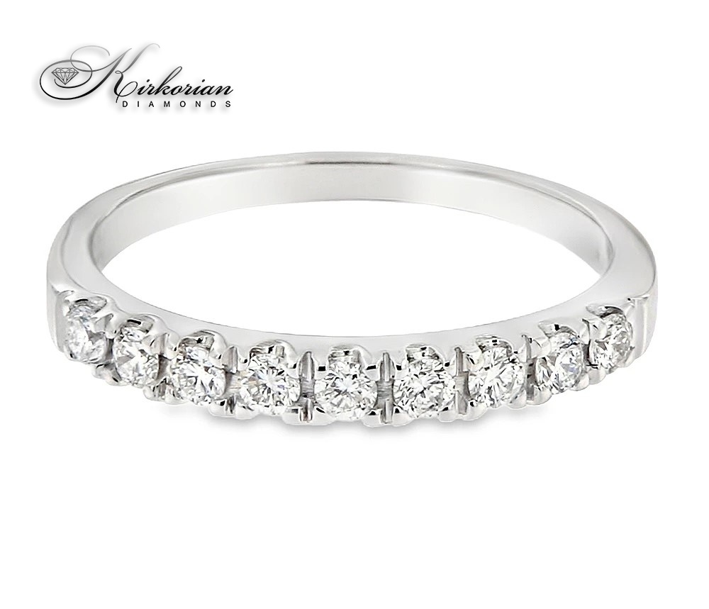 Eternity пръстен от бяло злато 18k с диаманти 0.27ct KD сертификат