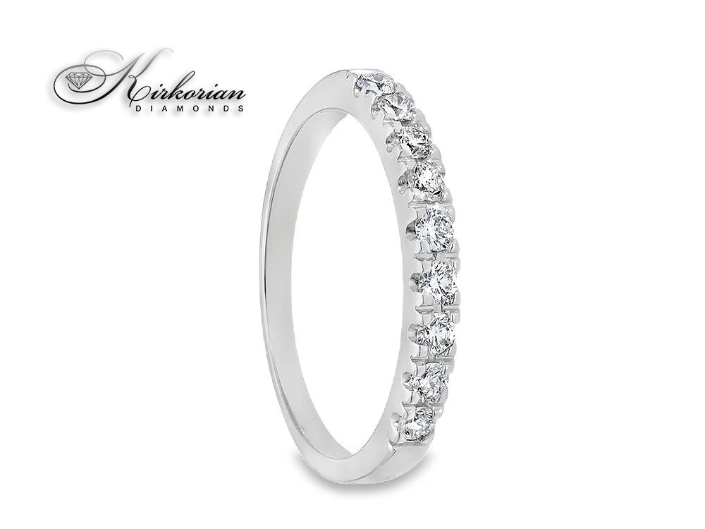 Eternity пръстен от бяло злато 18k с диаманти 0.27ct KD сертификат