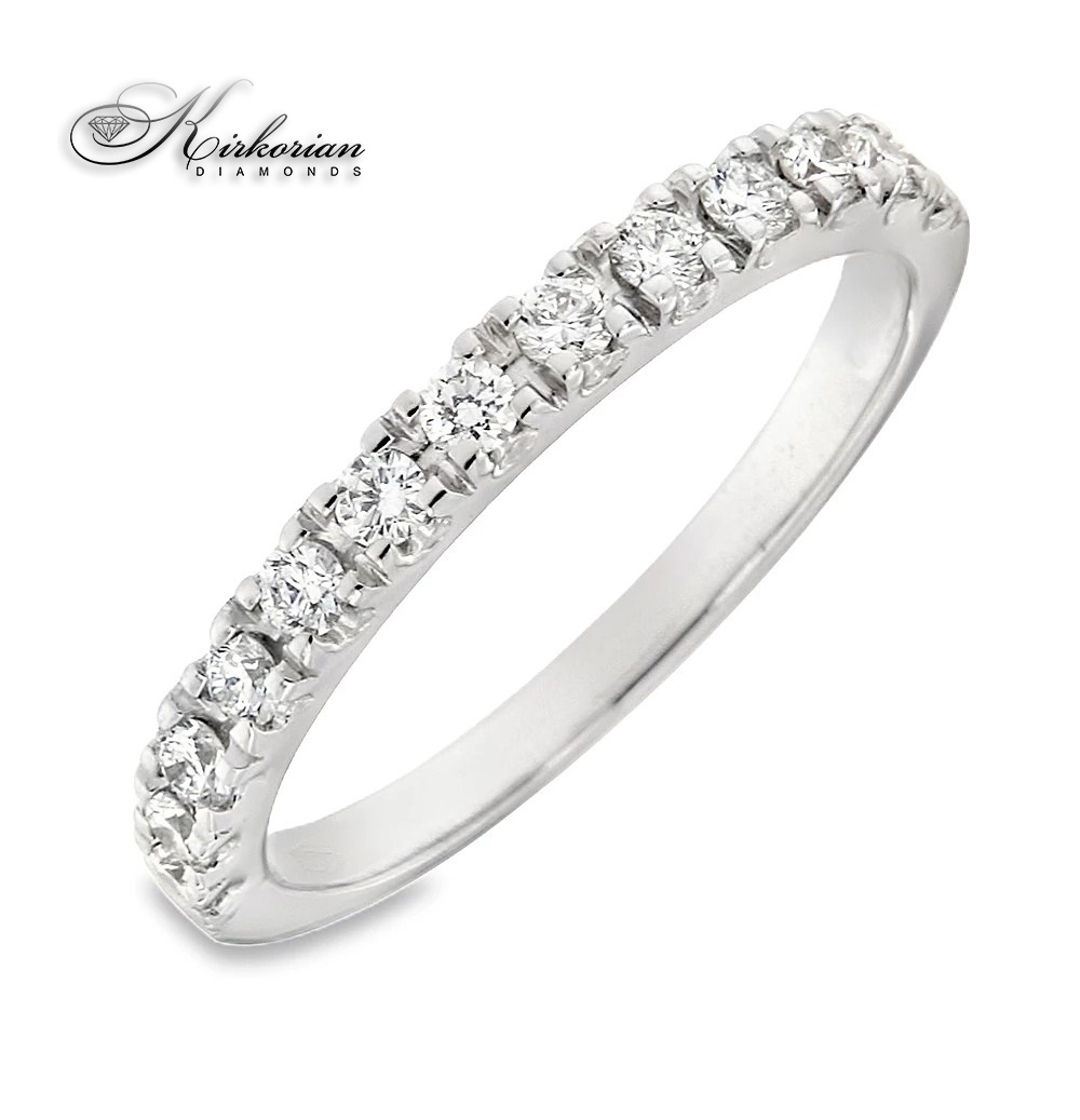 Eternity пръстен от бяло злато 18k с диаманти 0.35ct KD сертификат Eternity пръстен от бяло злато 18k с диаманти 0.35ct KD сертификат