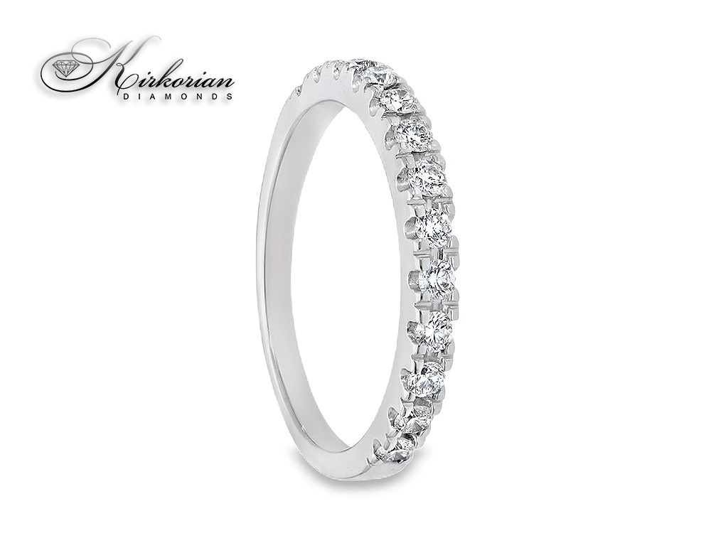 Eternity пръстен от бяло злато 18k с диаманти 0.35ct KD сертификат Eternity пръстен от бяло злато 18k с диаманти 0.35ct KD сертификат