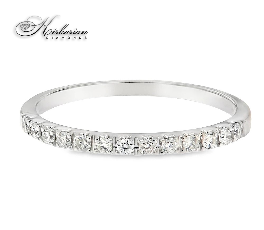 Eternity пръстен от бяло злато 18k с диаманти 0.20ct KD сертификат Eternity пръстен от бяло злато 18k с диаманти 0.20ct KD сертификат