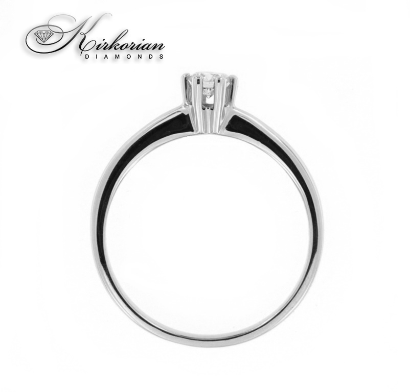 Годежен пръстен 14к. с диамант 0.18 карата код:475