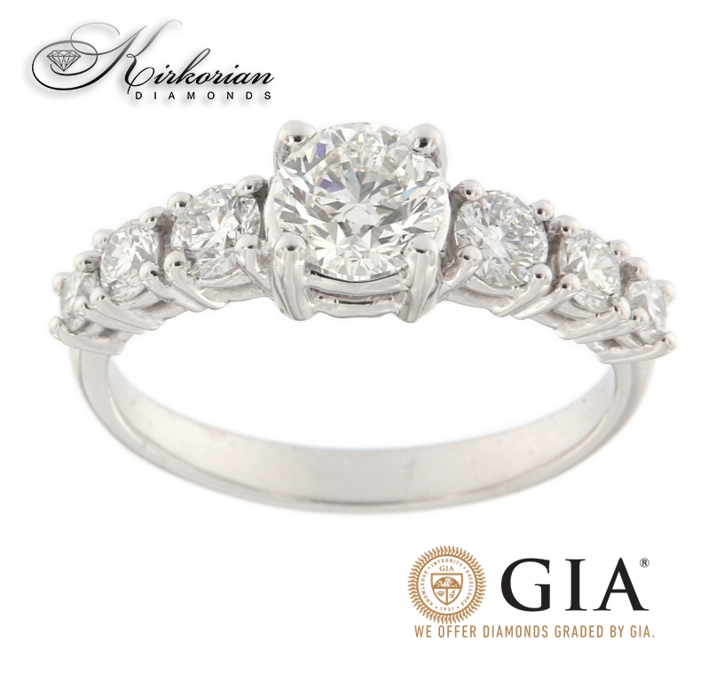  Годежен пръстен 14к. с диаманти 1.60 карат GIA сертификат код:603