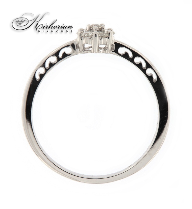 Годежен пръстен 18к. с диаманти 0.17 карата код:RN37