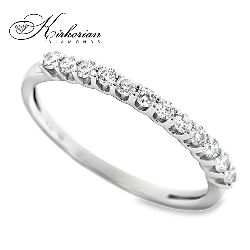 Фин пръстен от бяло злато 14k с диаманти 0.25ct – модел RN39