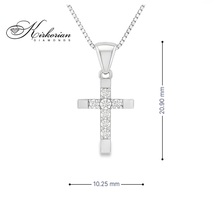 Кръст 14к. с Диаманти 0.09 Карата - VS014 | Kirkorian Diamonds Кръст 14к. с Диаманти 0.09 Карата - VS014 | Kirkorian Diamonds