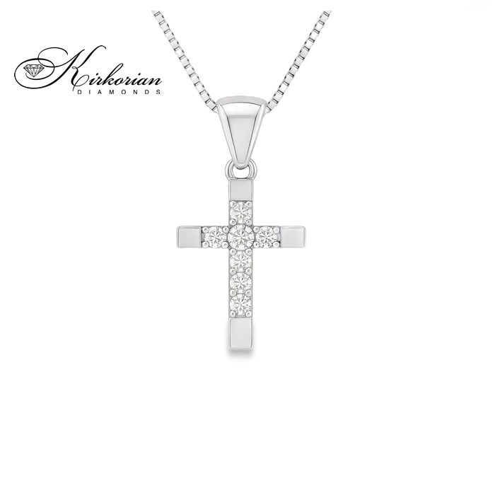 Кръст 14к. с Диаманти 0.09 Карата - VS014 | Kirkorian Diamonds Кръст 14к. с Диаманти 0.09 Карата - VS014 | Kirkorian Diamonds