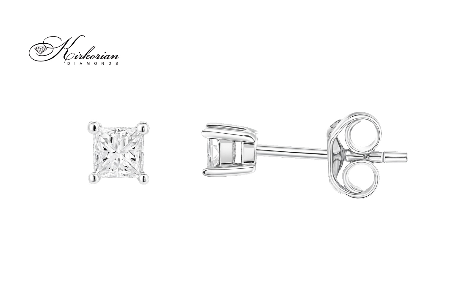 Обеци от бяло злато 14К с естествени диаманти 0.20 ct – цени от производител Обеци от бяло злато 14К с естествени диаманти 0.20 ct – цени от производител