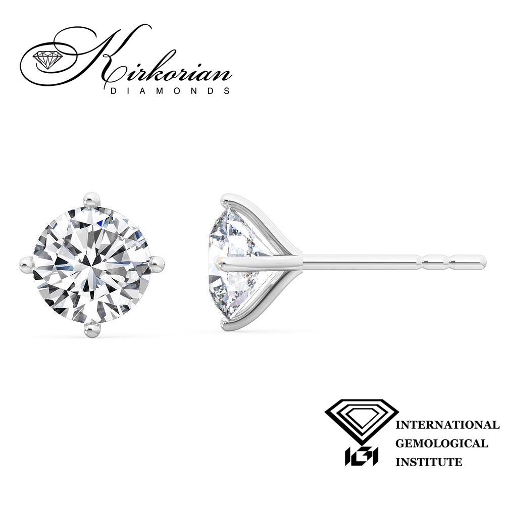 Класически обеци с Lab Grown диаманти 1.52ct от бяло злато 18k – IGI сертификат – модел LGSJE32932C Класически обеци с Lab Grown диаманти 1.52ct от бяло злато 18k – IGI сертификат – модел LGSJE32932C