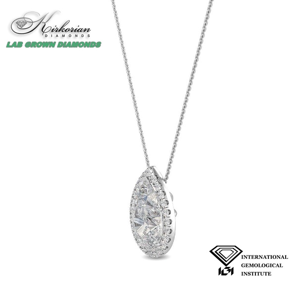 Колие от бяло злато 18k с Lab Grown диамант Pear 0.80ct – IGI сертификат | Модел LGSJP31624 Колие от бяло злато 18k с Lab Grown диамант Pear 0.80ct – IGI сертификат | Модел LGSJP31624