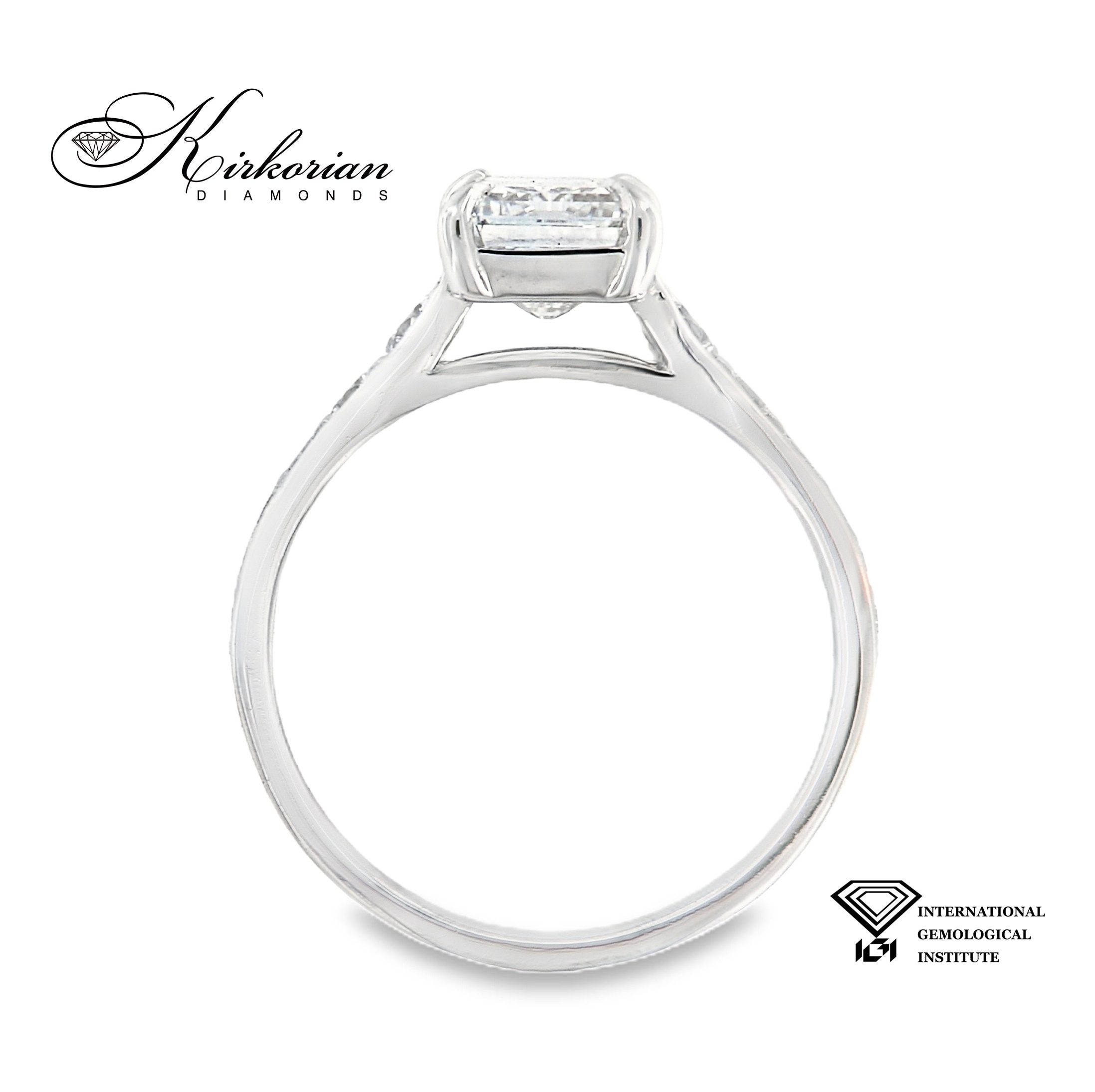 Годежен пръстен с Lab Grown диамант 3.60ct | Бяло злато 14k | IGI сертификат – LG656