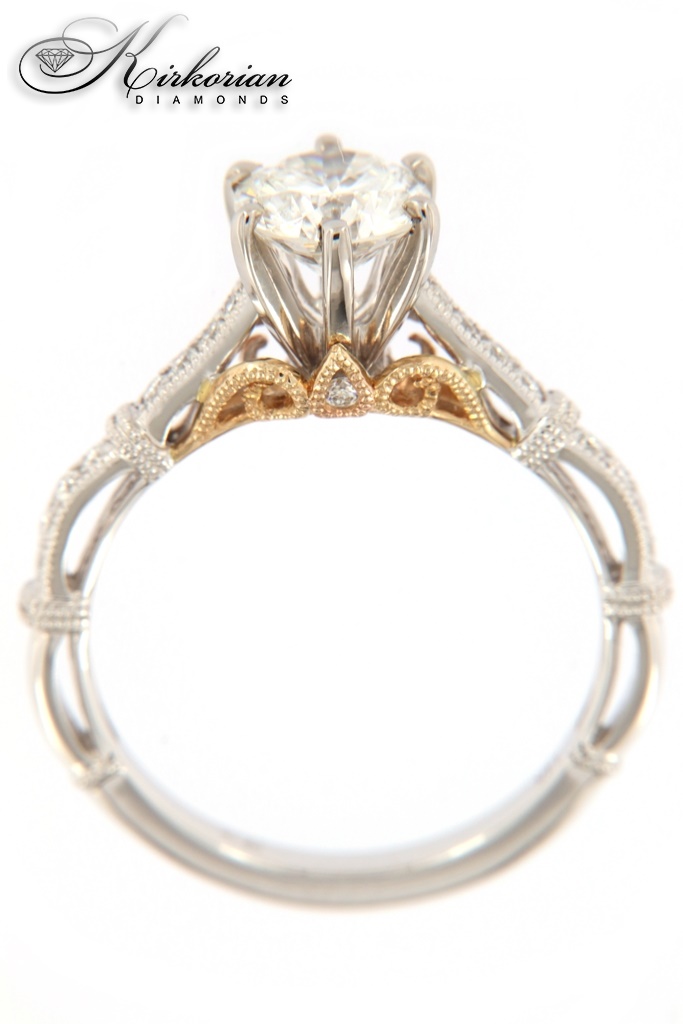 Годежен пръстен 14к. с диамант 1,05 карата код:535