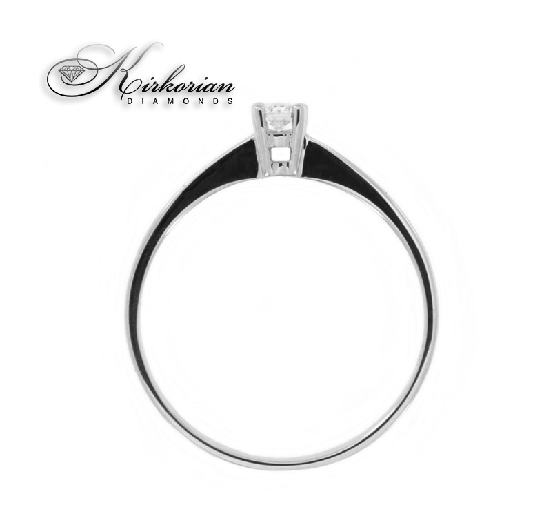Годежен пръстен 14к. с диамант 0.10 карата код:K121