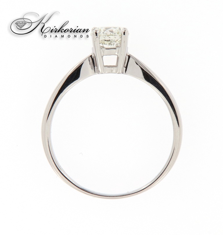 Годежен пръстен бяло или жълто злато 14к. с диамант 0.40 карата GIA сертификат код:296