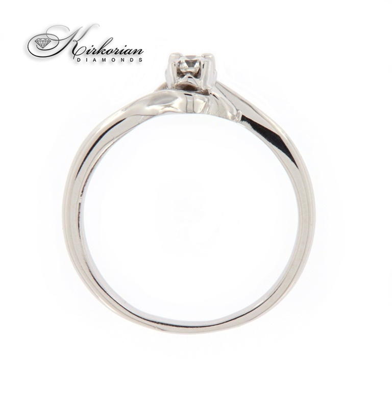 Годежен пръстен 14к. с диамант 0.10 карата код:K359