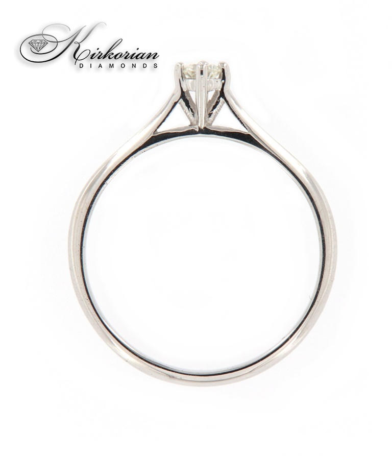 Годежен пръстен 14к. с диамант 0,10 карата код:K568